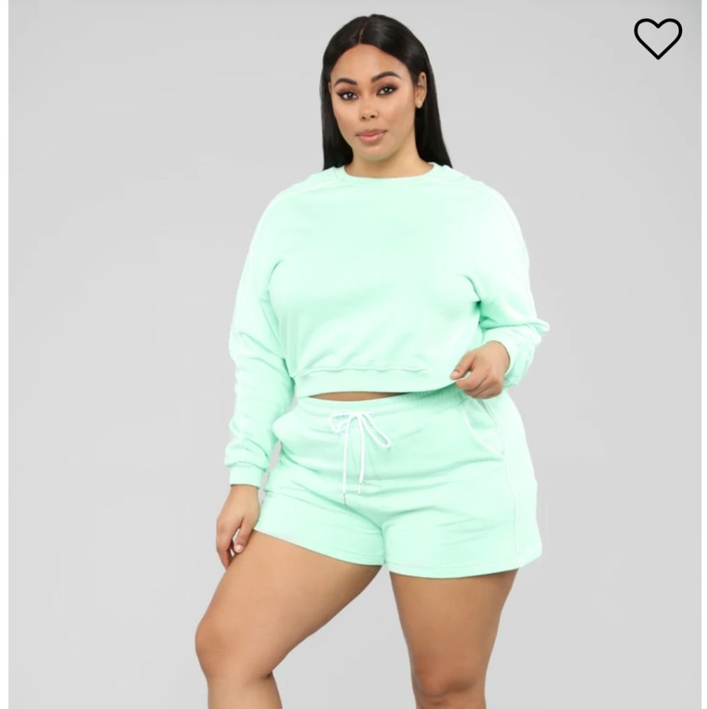 Active crop top and shorts